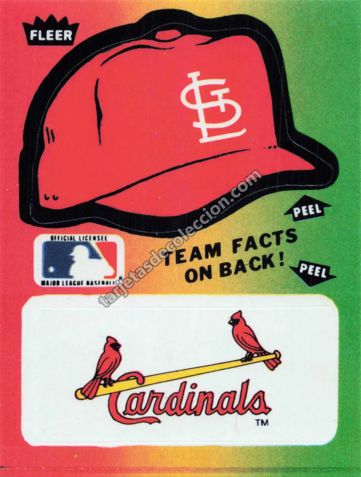 1983 Fleer Team Stickers St. Louis Cardinals