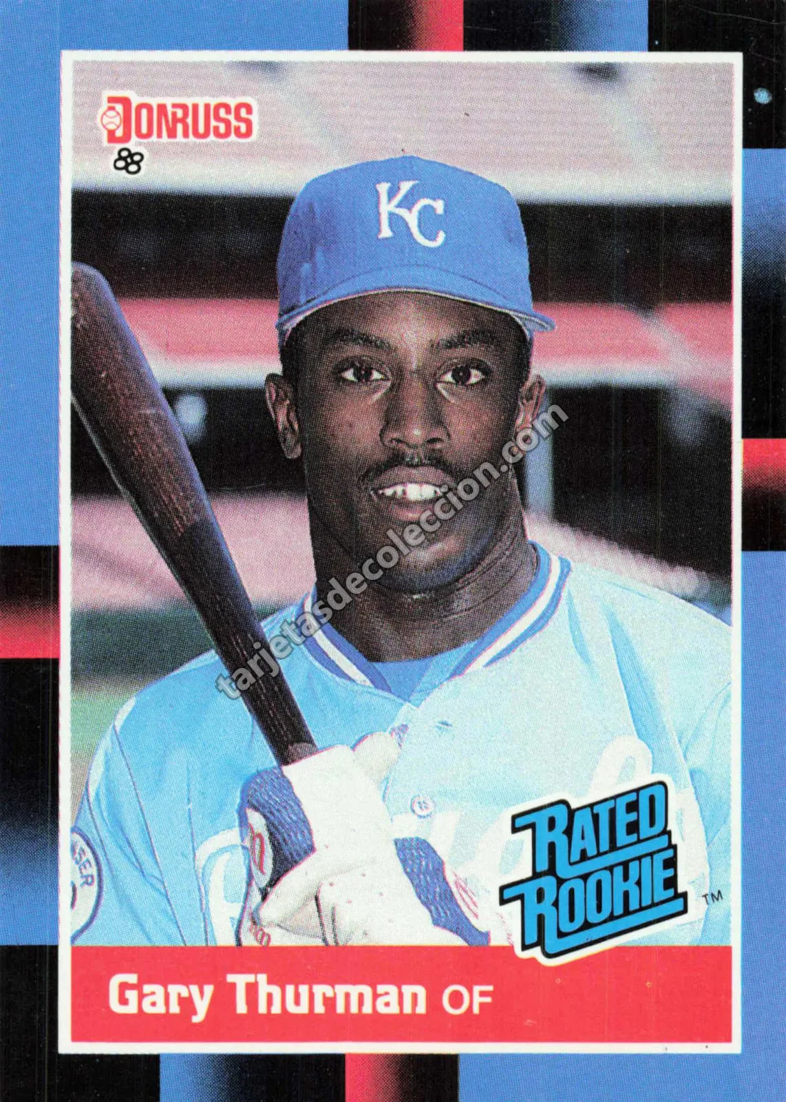 1988 Donruss Gary Thurman Rated Rookie #44 (Kansas City Royals)