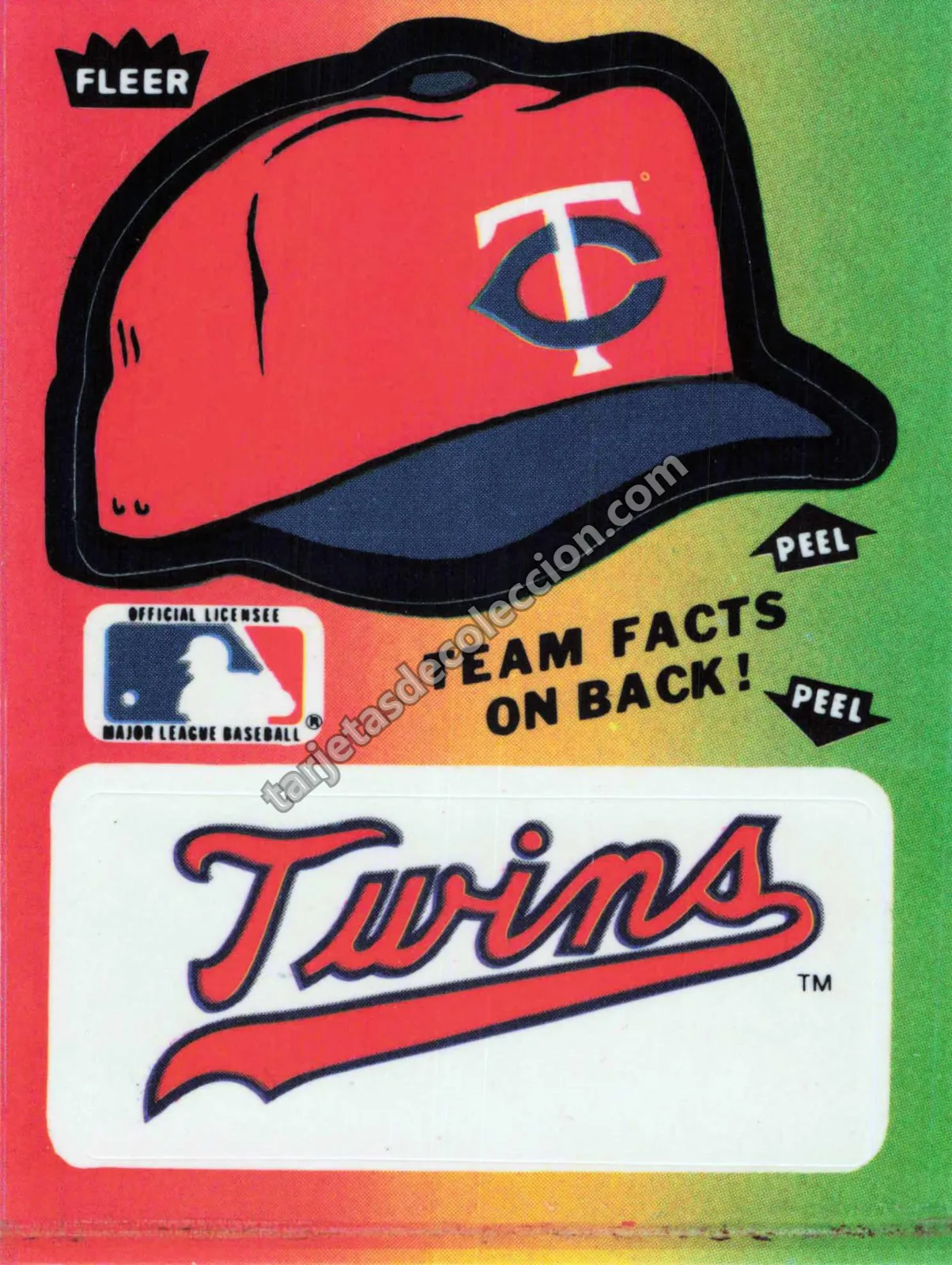 1992 Fleer Team Logo Sticker Minnesota Twins