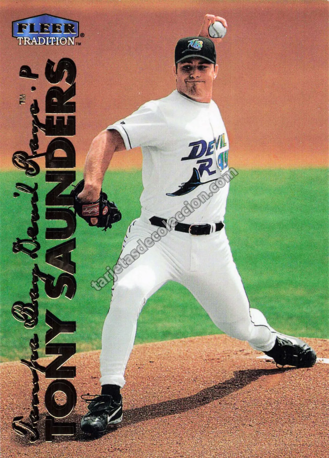 1999 Fleer Tradition Tony Saunders #444 (Tampa Bay Devil Rays)