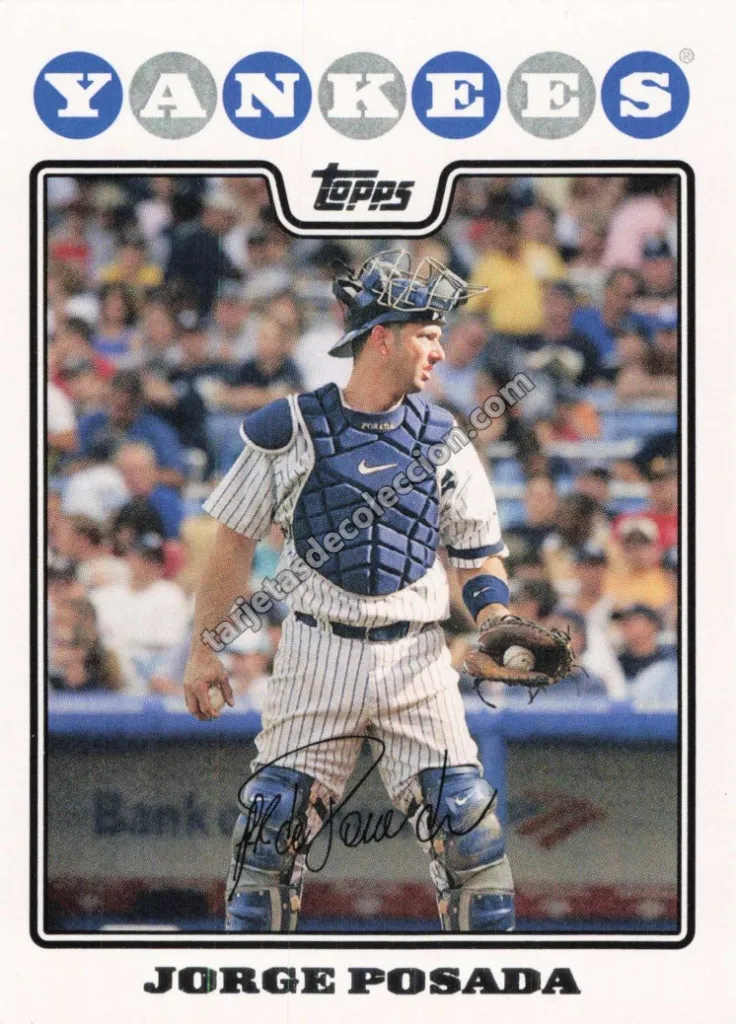 2008 Topps Jorge Posada #NYY13 (New York Yankees)