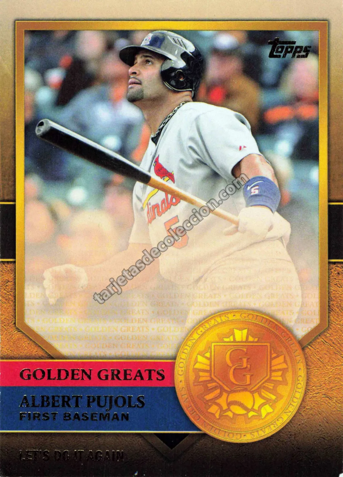 2012 Topps Golden Greats Albert Pujols #GG-67 (St. Louis Cardinals)