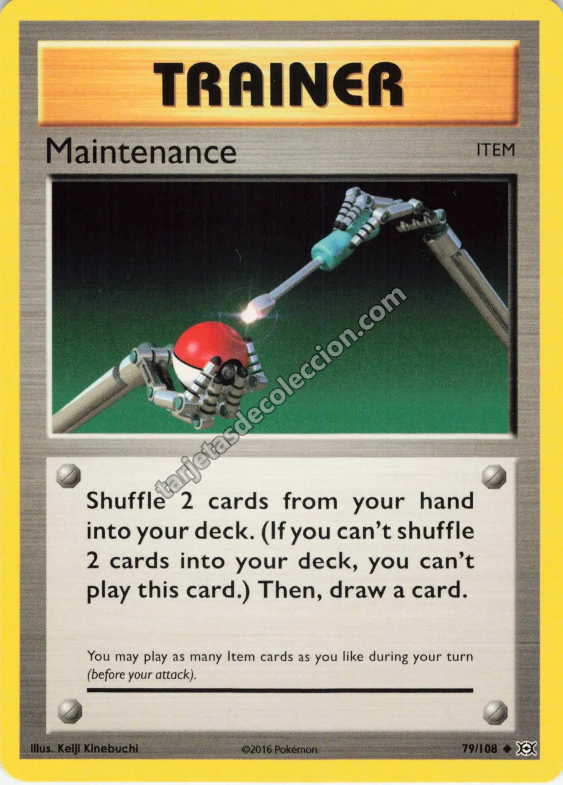 2016 Pokémon XY Evolutions Maintenance #79