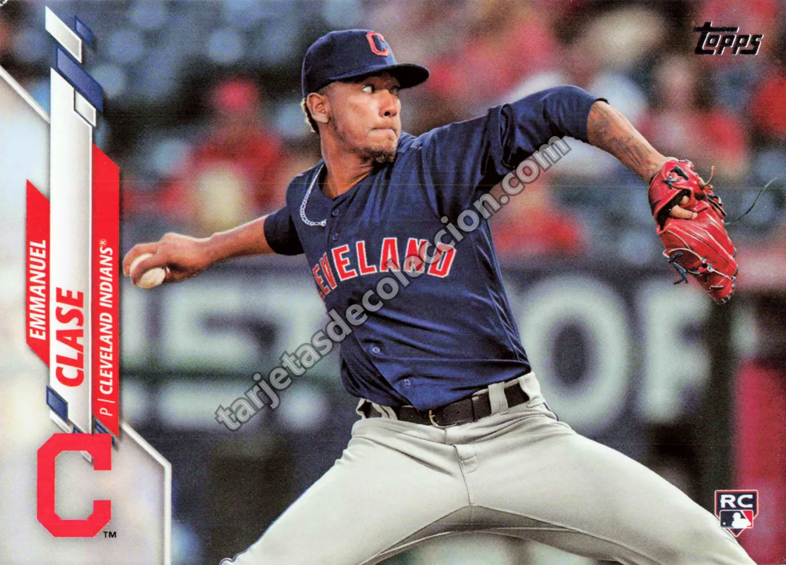 2020 Topps Series Two Emmanuel Clase Rookie Card #390 (Cleveland Indians)