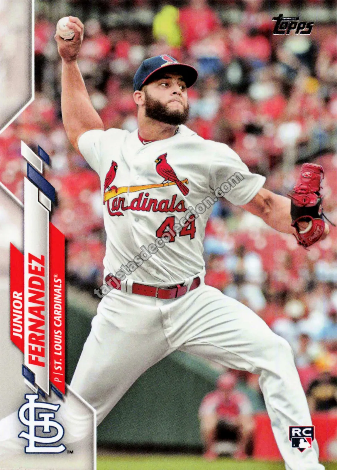 2020 Topps Series Two Junior Fernandez Rookie Card #615 (St. Louis Cardinals)