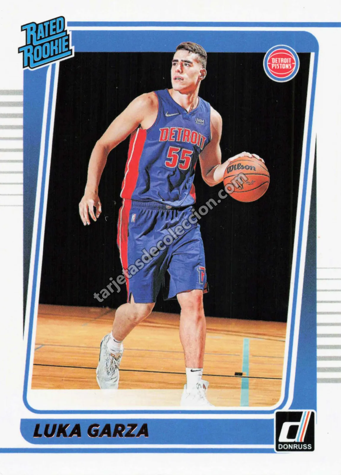 2021-22 Panini Donruss Luka Garza #214 (Detroit Pistons)