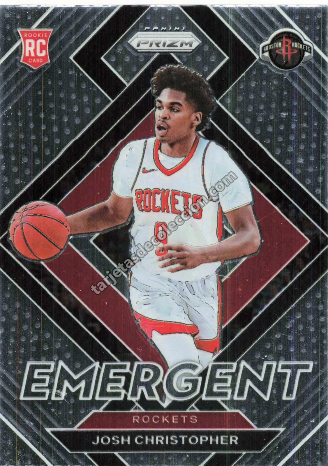 2021-22 Panini Prizm Basketball Josh Christopher Rookie Card Emergent #24 (Houston Rockets)