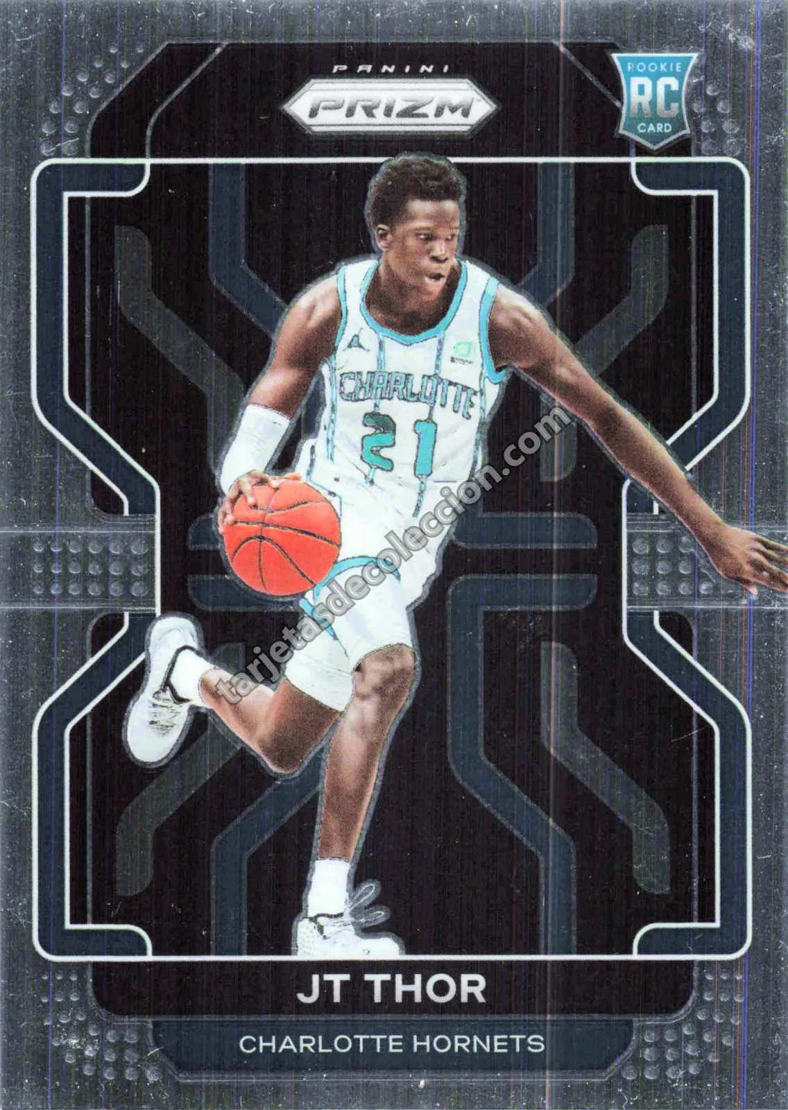 2021-22 Panini Prizm Basketball JT Thor Rookie Card #272 (Charlotte Hornets)
