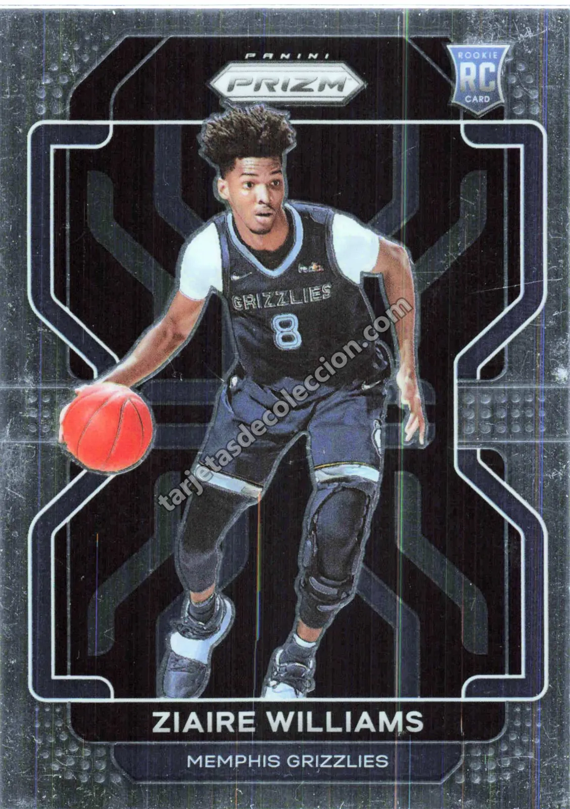2021-22 Panini Prizm Basketball Ziaire Williams Rookie Card #313 (Memphis Grizzlies)