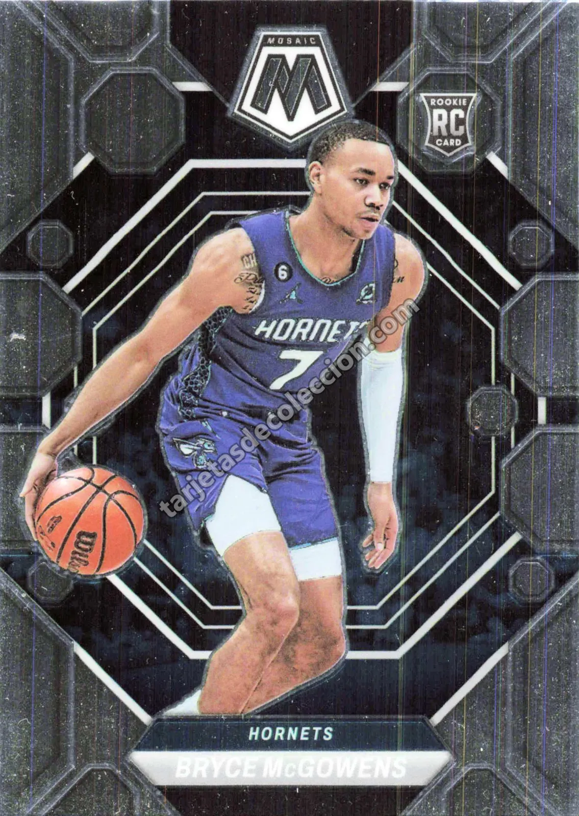 2022-23 Panini Mosaic Basketball Bryce McGowens Rookie Card #242 (Charlotte Hornets)