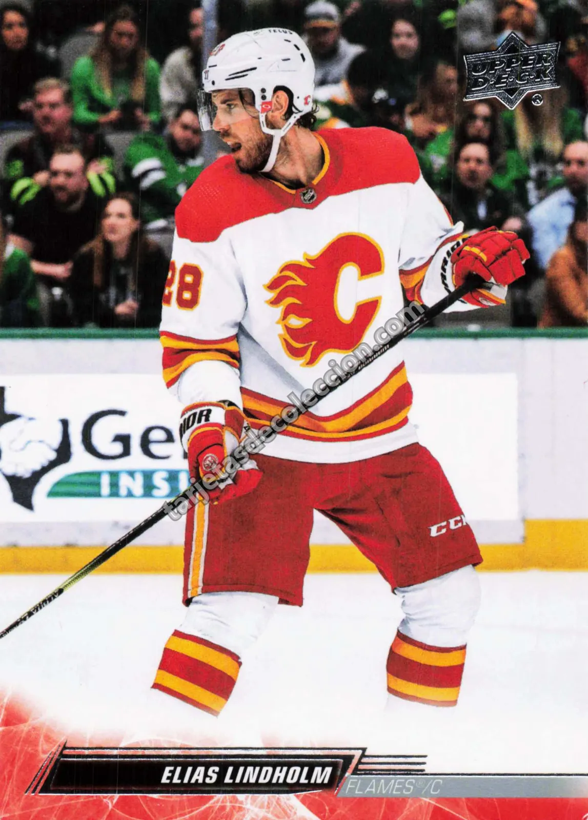2022-23 Upper Deck Series 2 Elias Lindholm #279 (Calgary Flames)