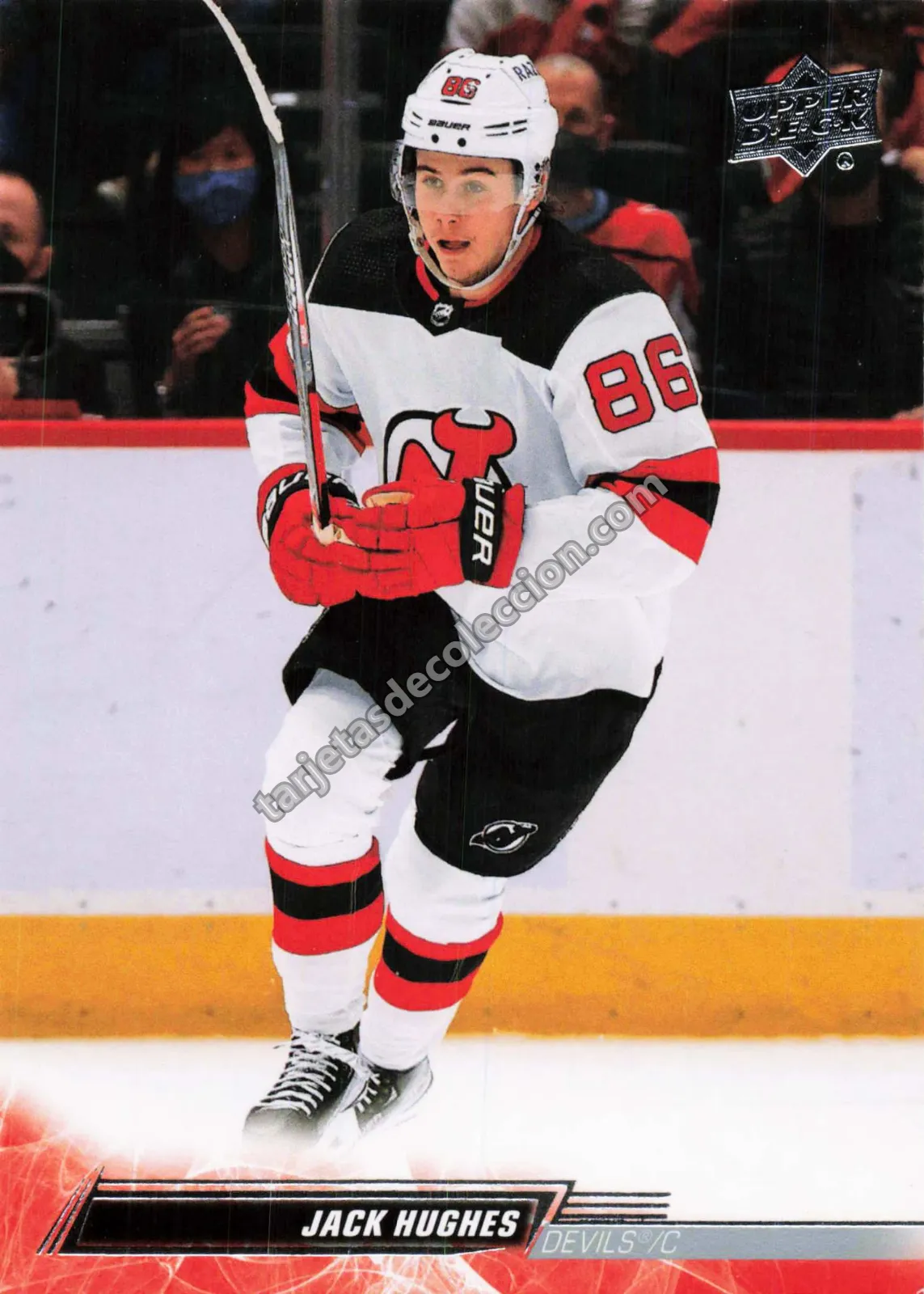 2022-23 Upper Deck Series 2 Jack Hughes #361 (New Jersey Devils)