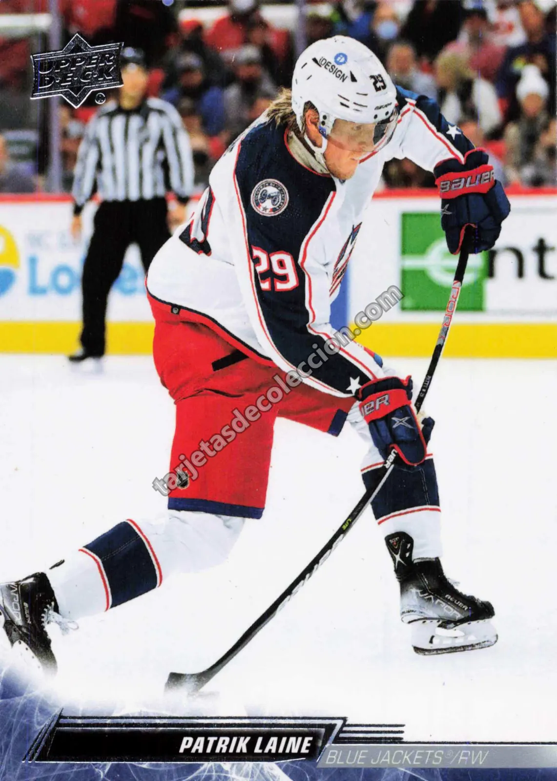 2022-23 Upper Deck Series 2 Patrik Laine #303 (Columbus Blue Jackets) (Alt)