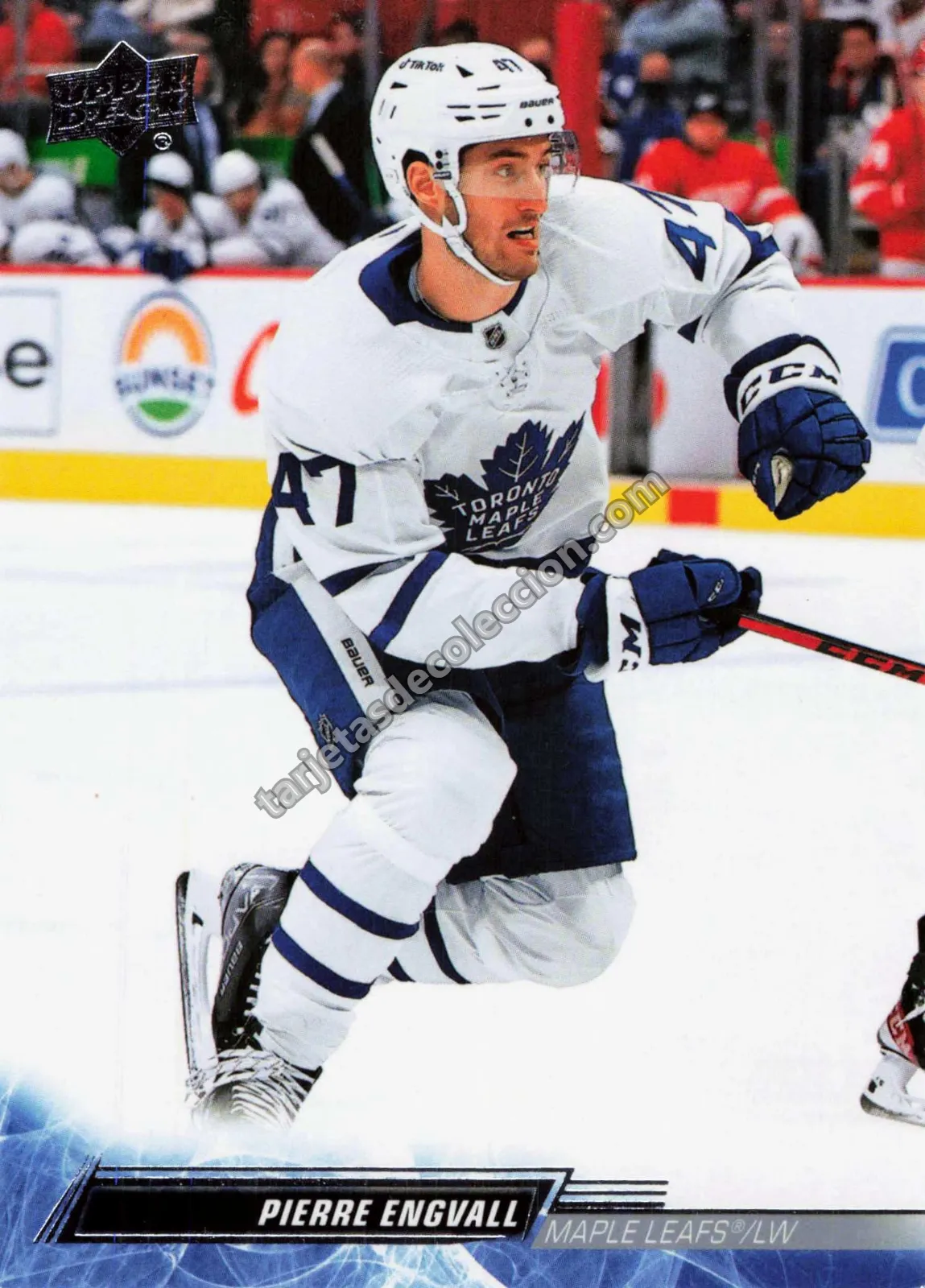 2022-23 Upper Deck Series 2 Pierre Engvall #424 (Toronto Maple Leafs)