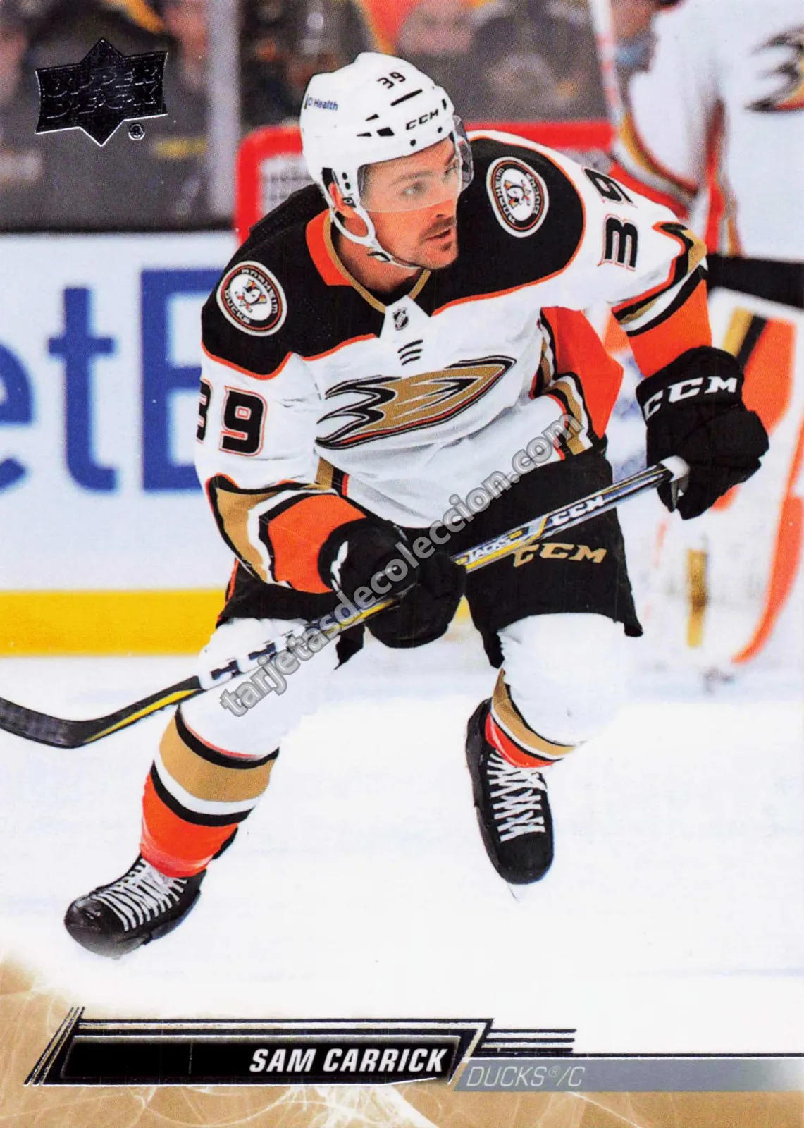 2022-23 Upper Deck Series 2 Sam Carrick #254 (Anaheim Ducks)