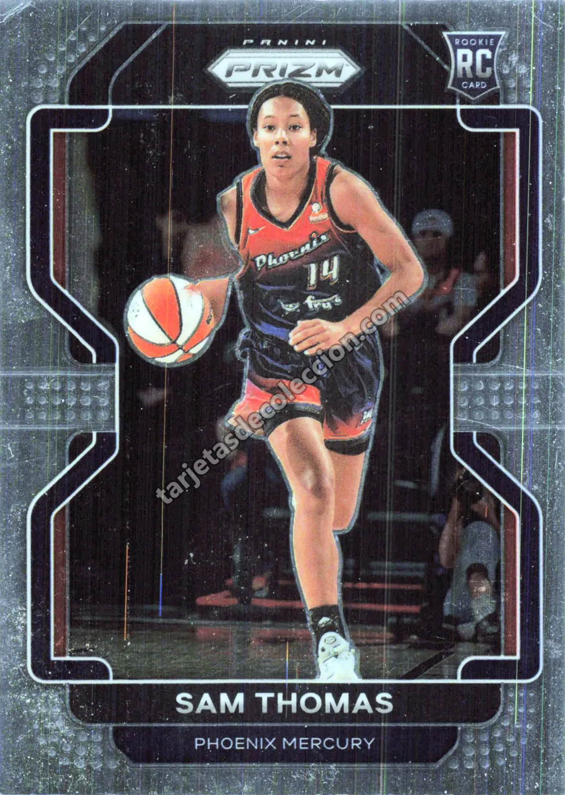 2022 Panini WNBA Prizm Basketball Sam Thomas Rookie Card #148 (Phoenix Mercury)