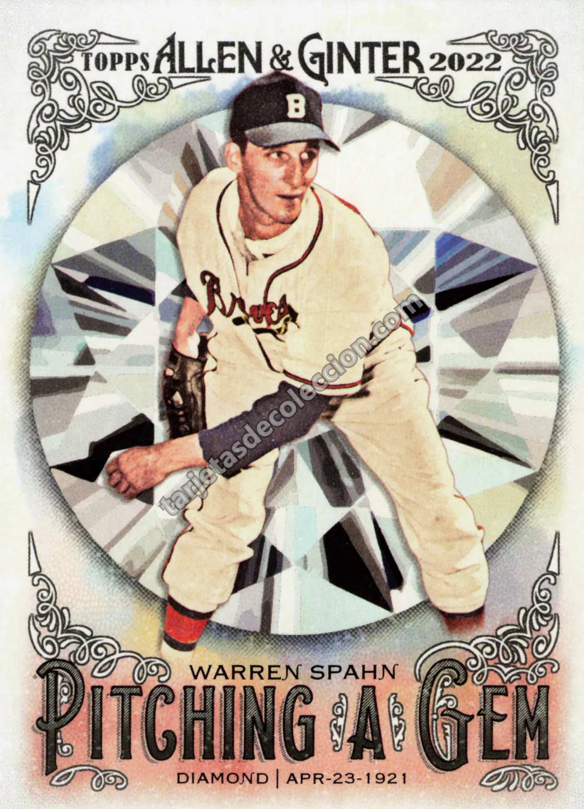 2022 Topps Allen & Ginter Warren Spahn #PAG-2 (Boston Braves)