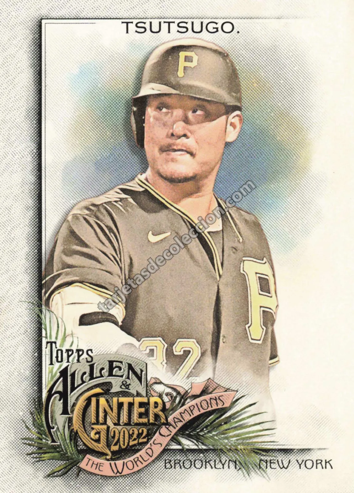 2022 Topps Allen & Ginter Yoshi Tsutsugo #310 (Pittsburgh Pirates)