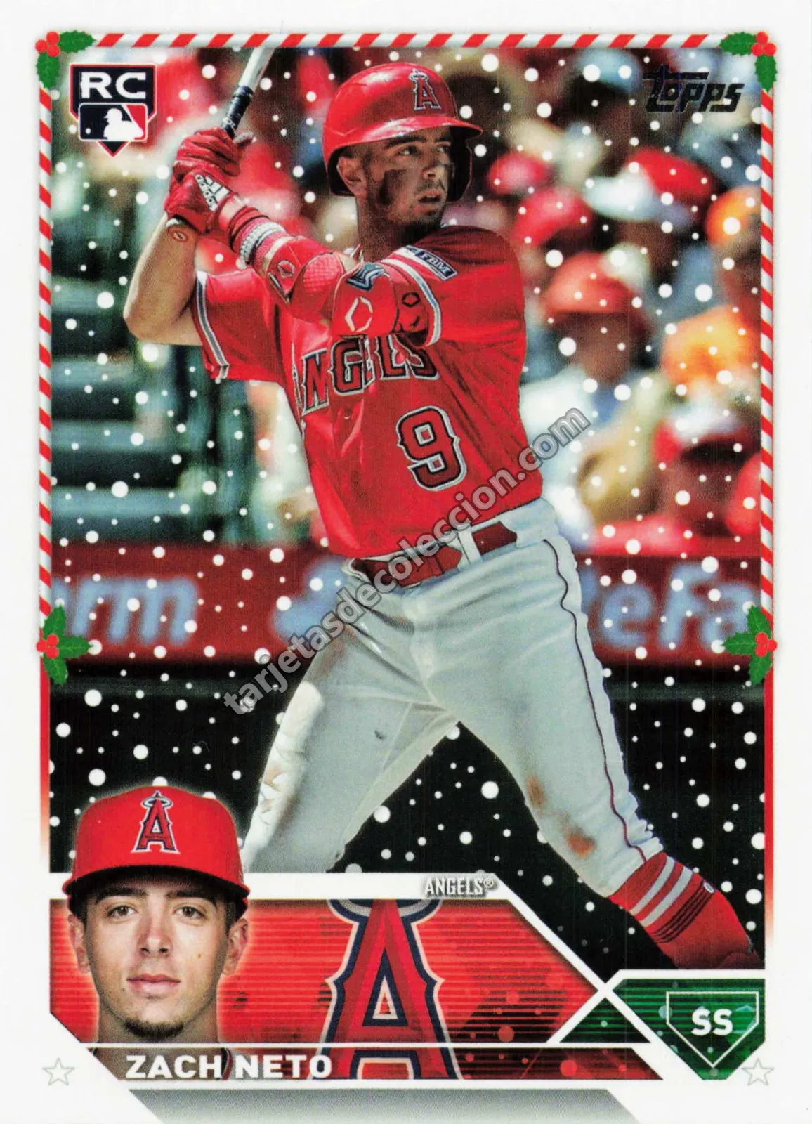 2023 Topps Holiday Zach Neto H140 (Los Angeles Angels)