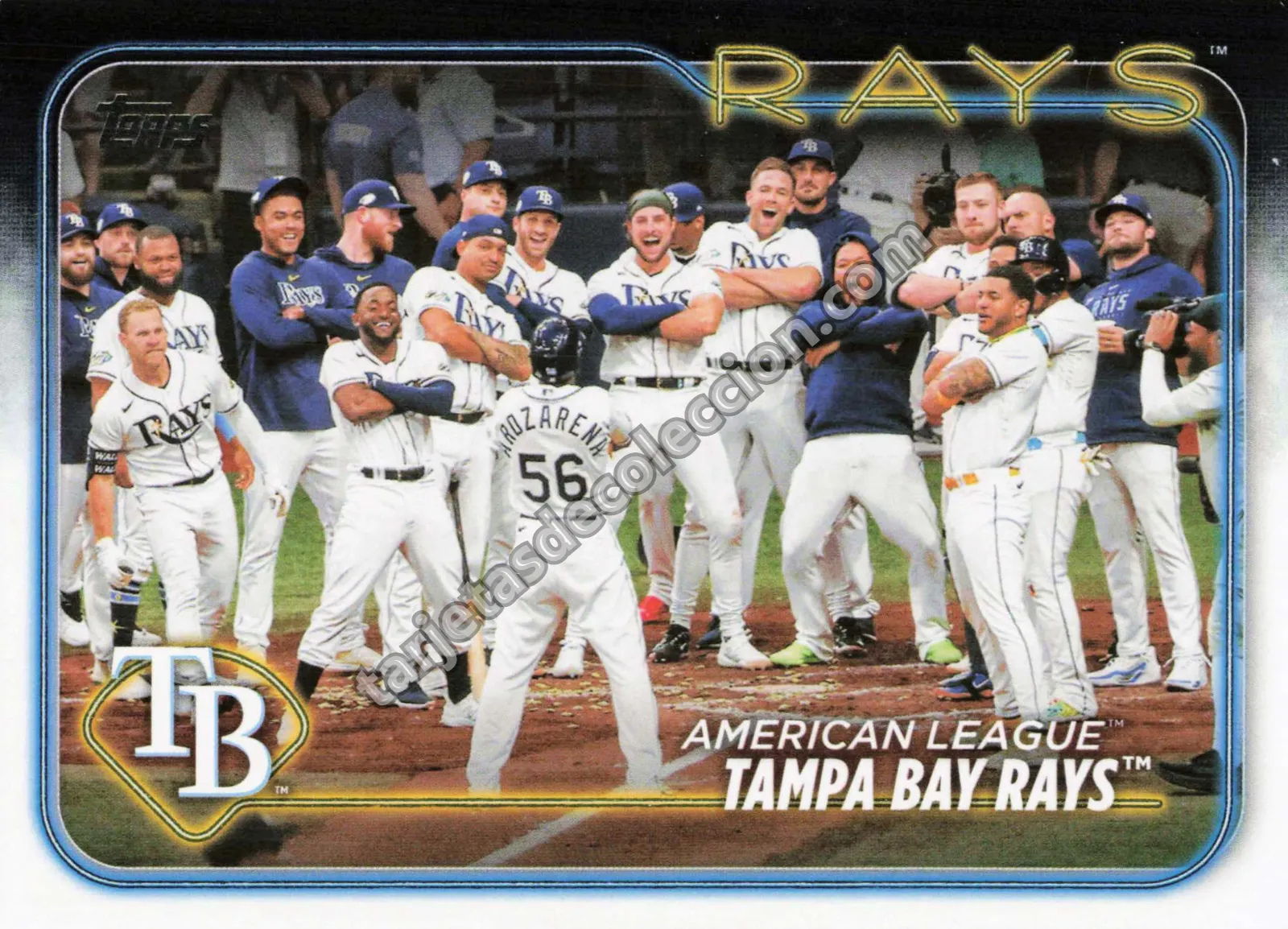 2024 Topps Series One Tampa Bay Rays Team Card #211 (Tampa Bay Rays)