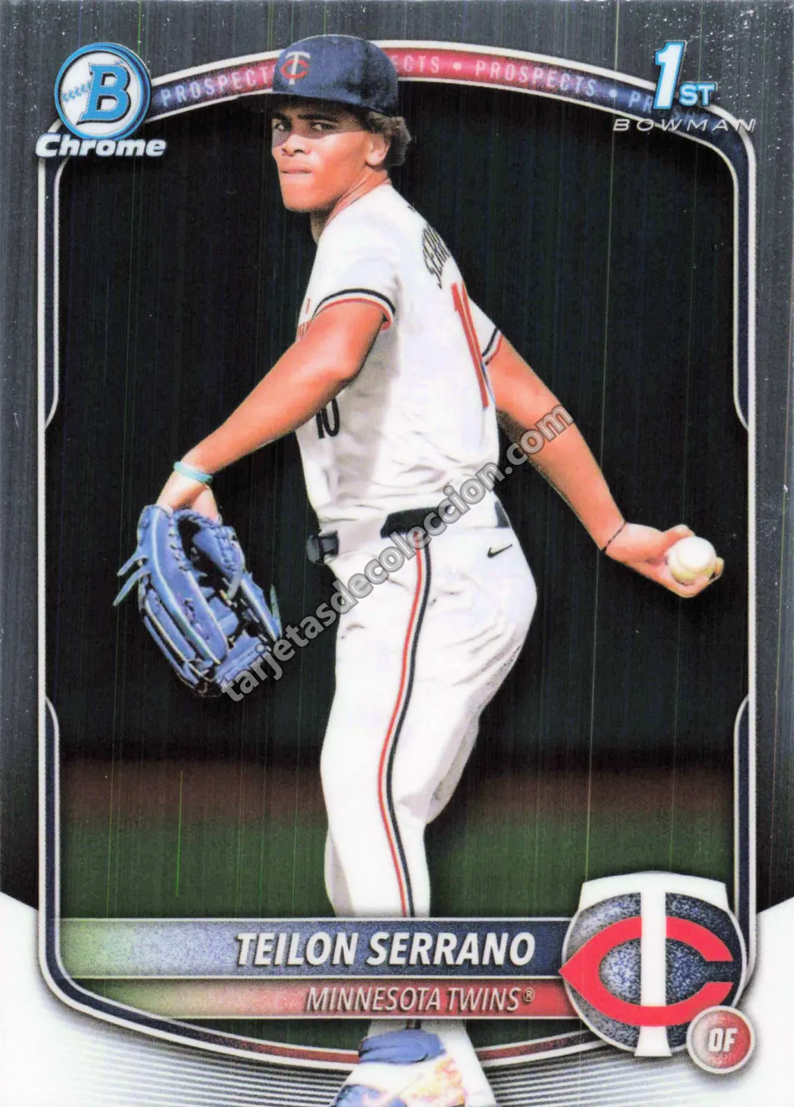2025 Bowman Chrome Prospects Teilon Serrano BCP-188 (Minnesota Twins)