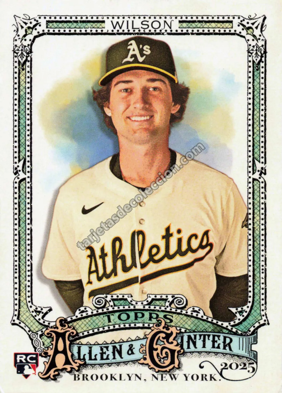2025 Topps Allen & Ginter Jacob Wilson #105 (Oakland Athletics)