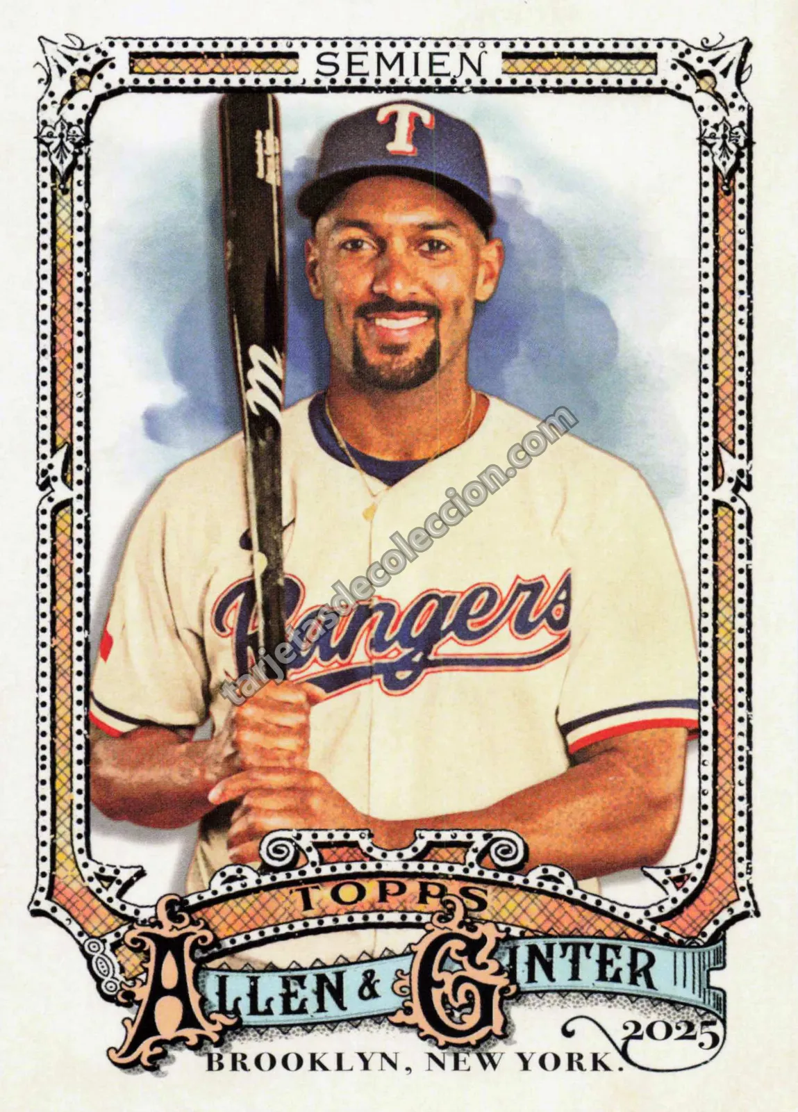 2025 Topps Allen & Ginter Marcus Semien #212 (Texas Rangers)