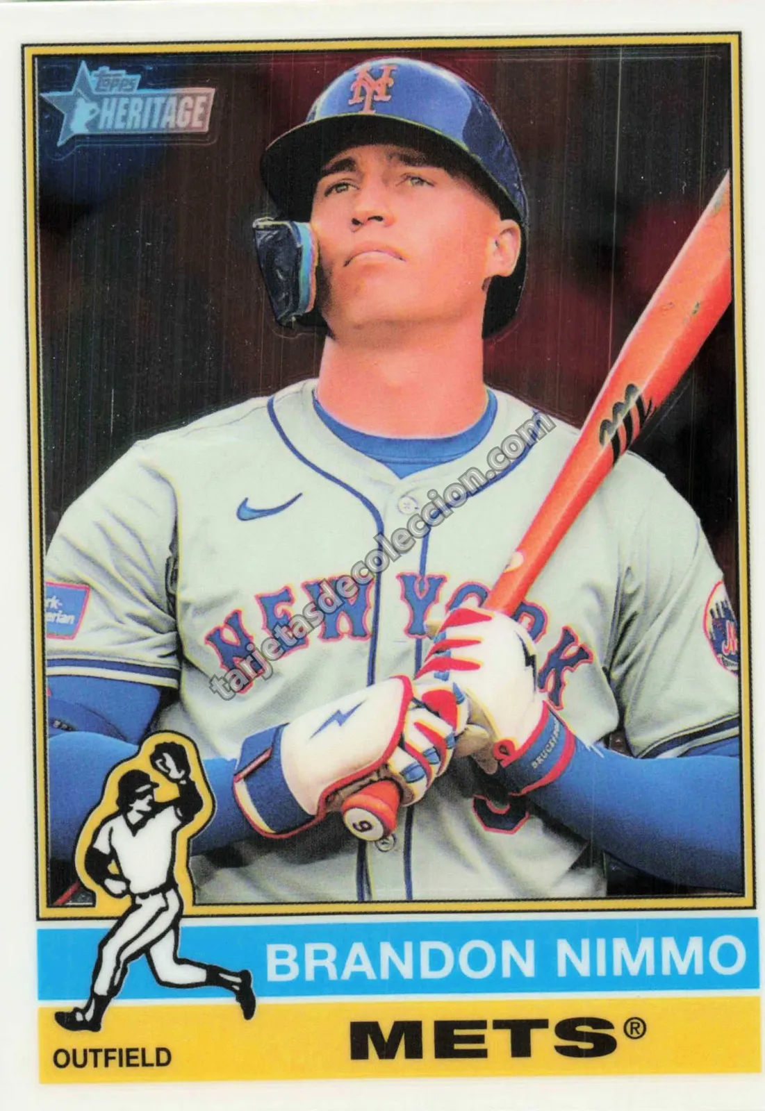 2025 Topps Heritage Brandon Nimmo #37 (New York Mets)