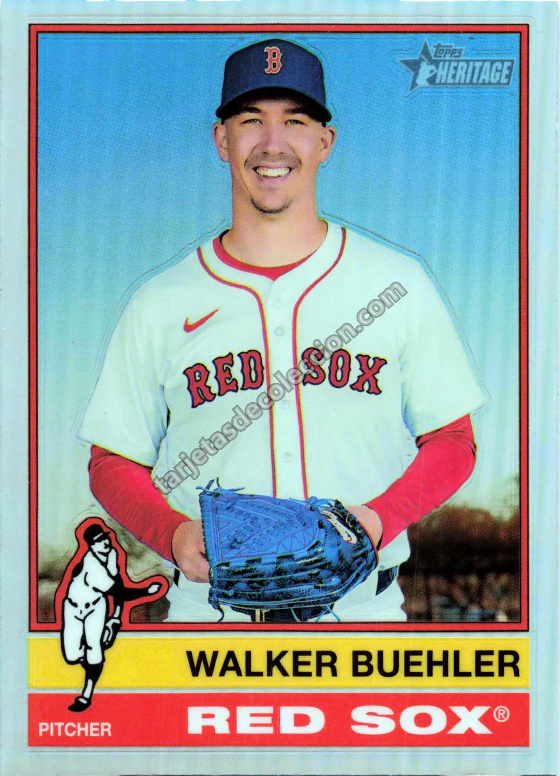 2025 Topps Heritage Walker Buehler #416 (Boston Red Sox)