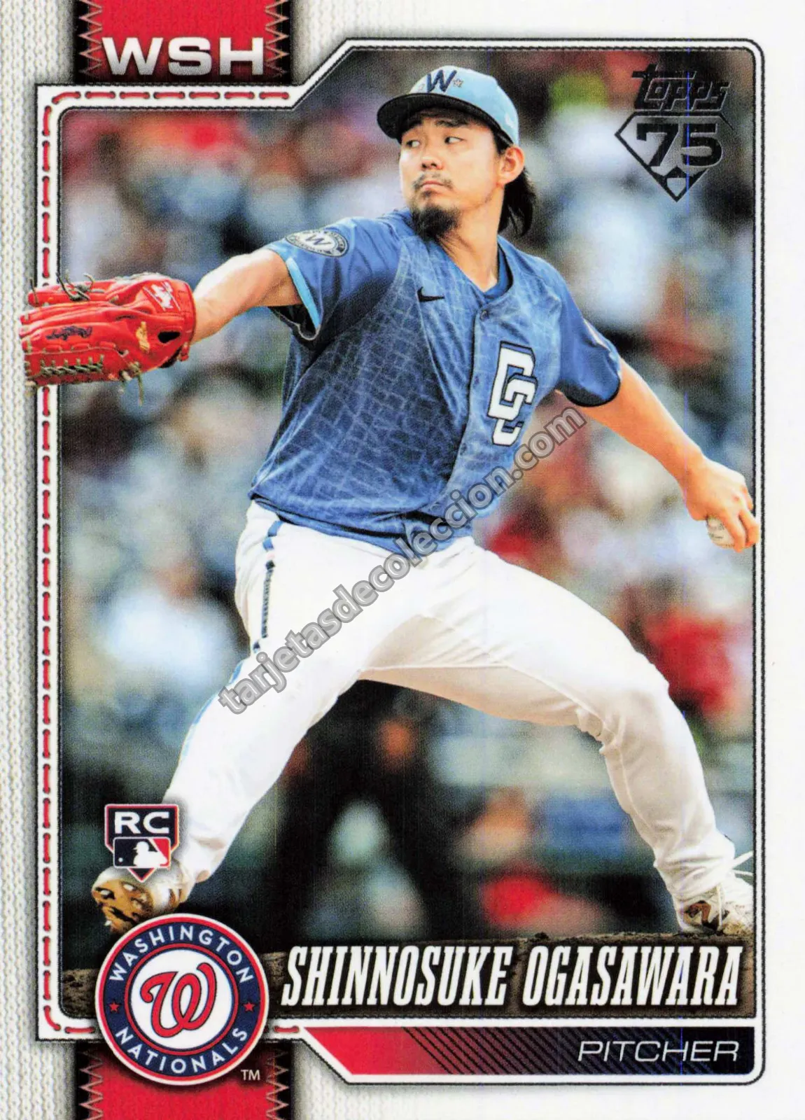 2026 Topps Series One Shinnosuke Ogasawara Rookie Card #32 (Washington Nationals)